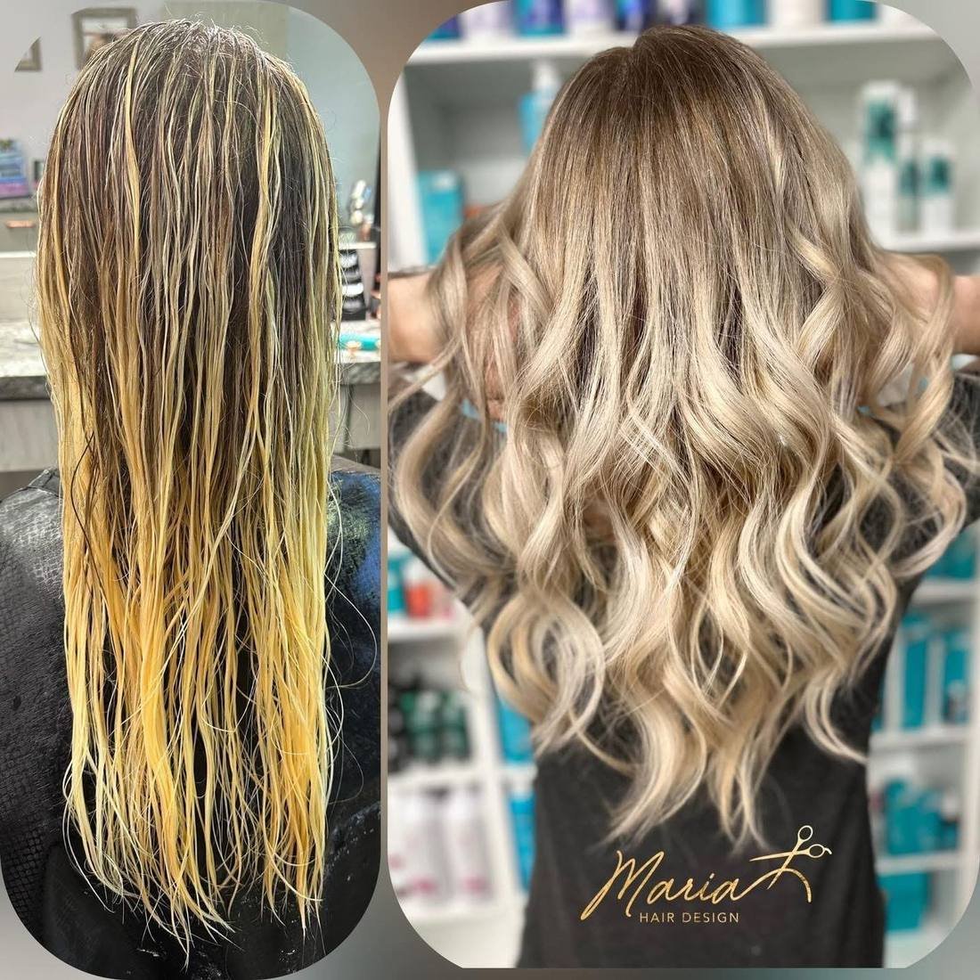 Balayage Transformation at Maria Hair Design, Dieppe NB