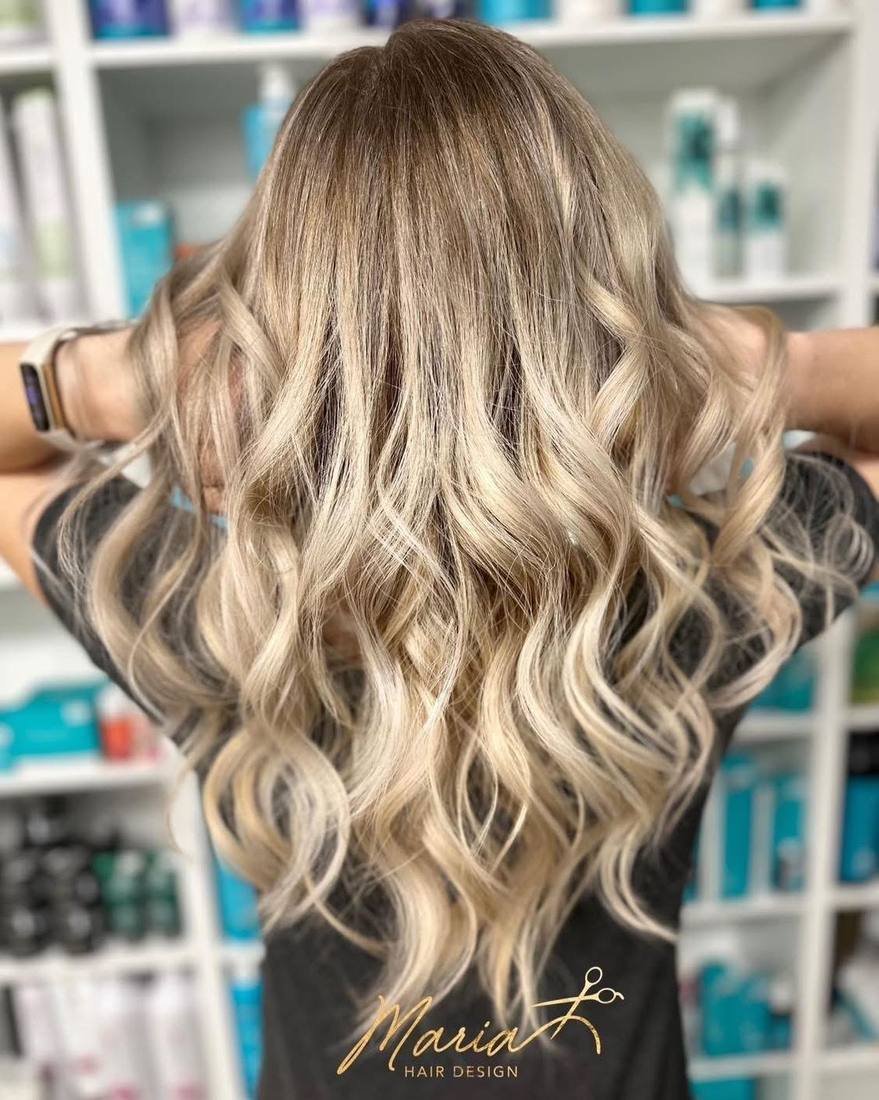 Sleek Blowout at Maria Hair Design, Dieppe NB