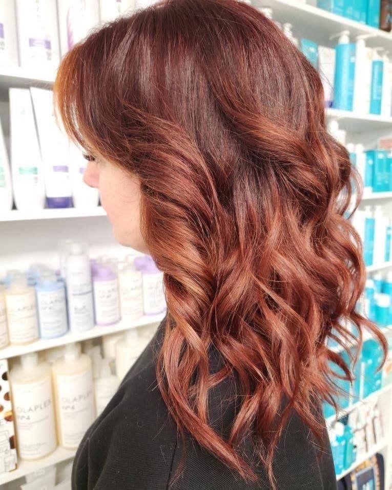 Copper & Red Colour at Maria Hair Design, Dieppe NB