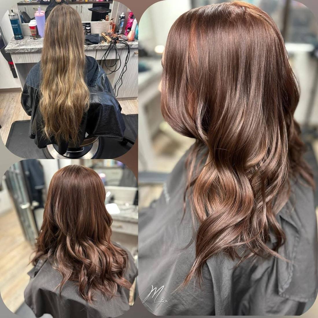 Copper & Red Colour at Maria Hair Design, Dieppe NB