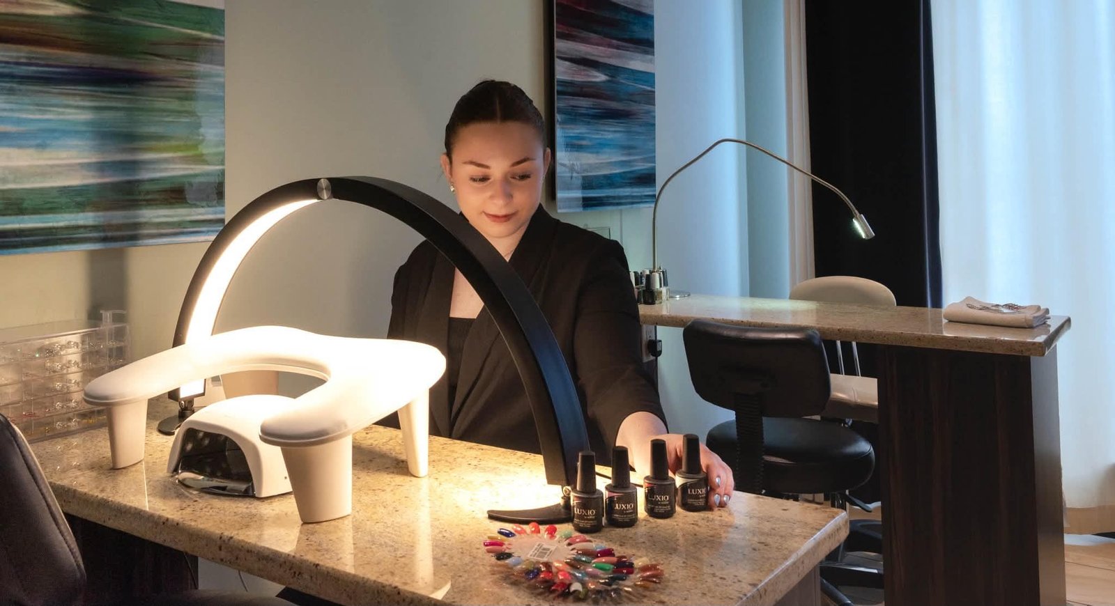 Manon Dugas, esthetician and nail specialist at Beauty by Manon, Maria Hair Design Dieppe NB